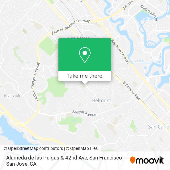 Mapa de Alameda de las Pulgas & 42nd Ave