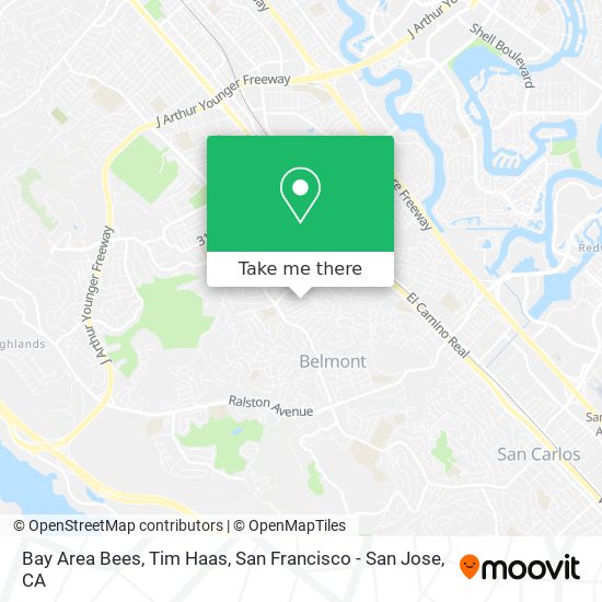 Mapa de Bay Area Bees, Tim Haas