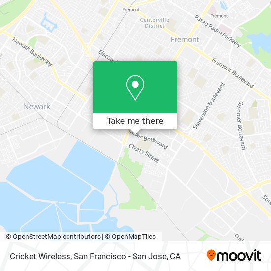 Cricket Wireless map