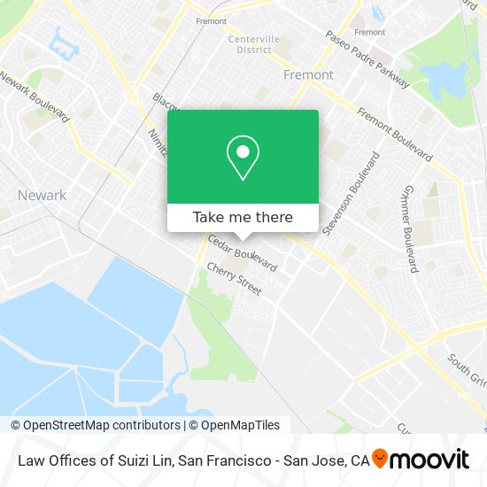 Mapa de Law Offices of Suizi Lin