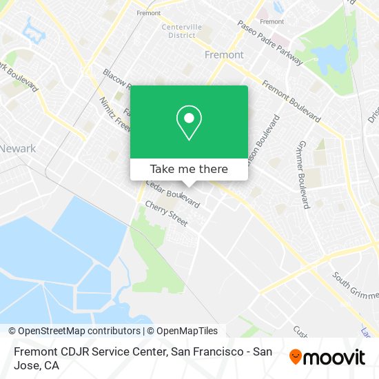 Fremont CDJR Service Center map