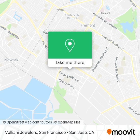 Valliani Jewelers map