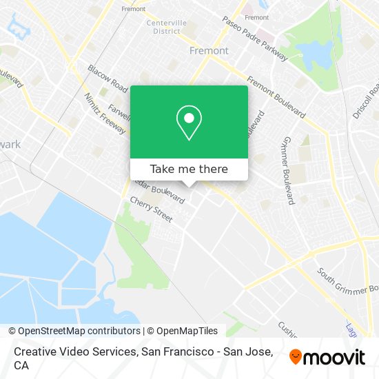 Creative Video Services map