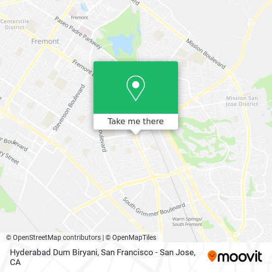 Hyderabad Dum Biryani map