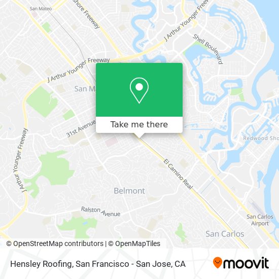 Hensley Roofing map