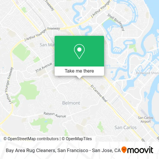 Bay Area Rug Cleaners map