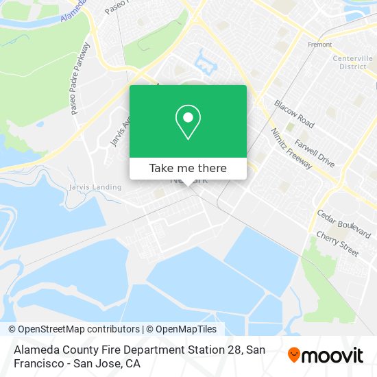 Alameda County Fire Department Station 28 map