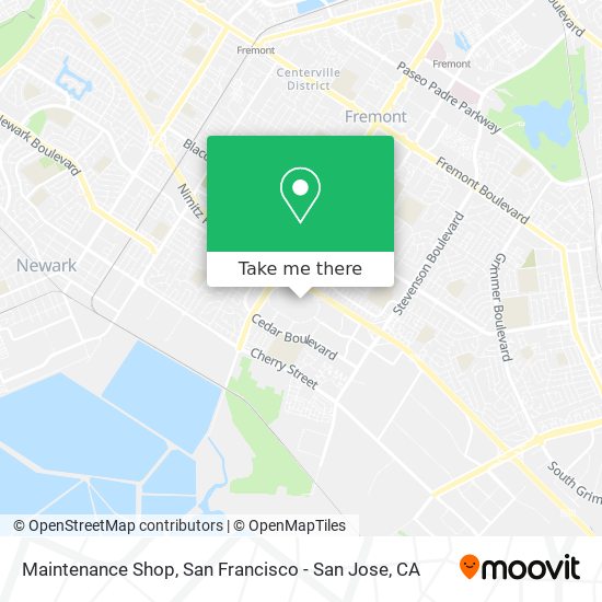 Maintenance Shop map