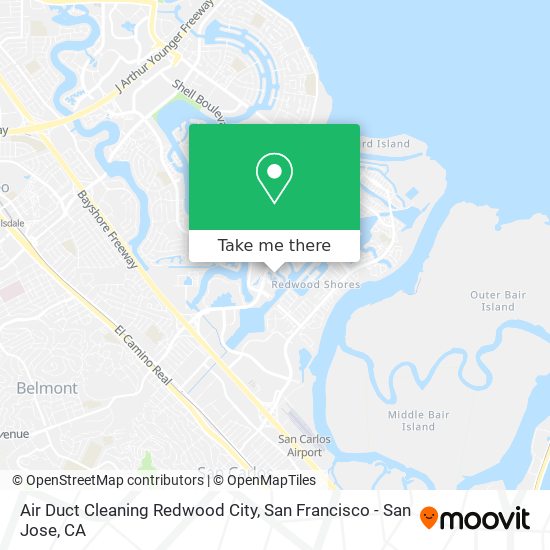 Air Duct Cleaning Redwood City map