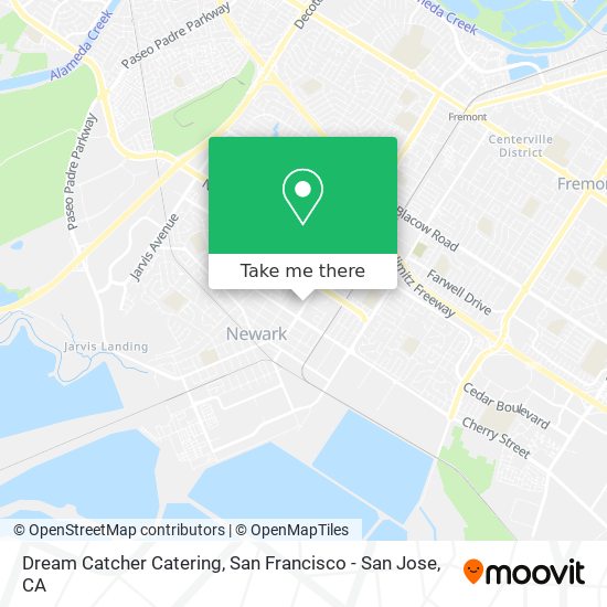 Dream Catcher Catering map
