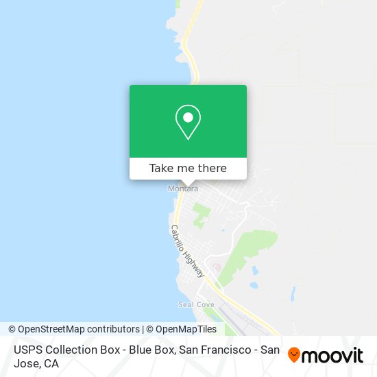 USPS Collection Box - Blue Box map