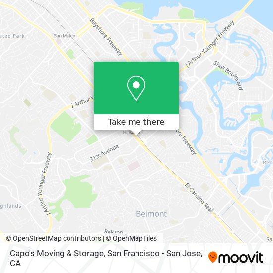 Capo's Moving & Storage map