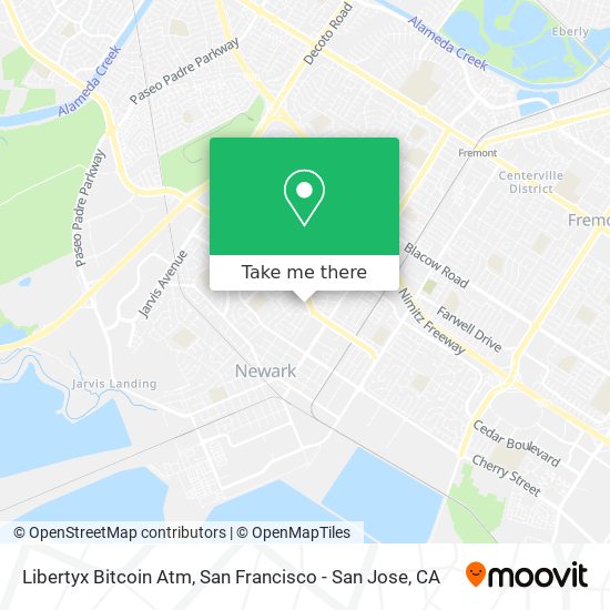 Mapa de Libertyx Bitcoin Atm