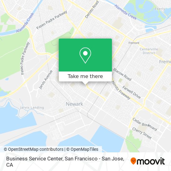 Business Service Center map