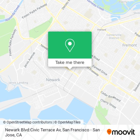 Mapa de Newark Blvd:Civic Terrace Av