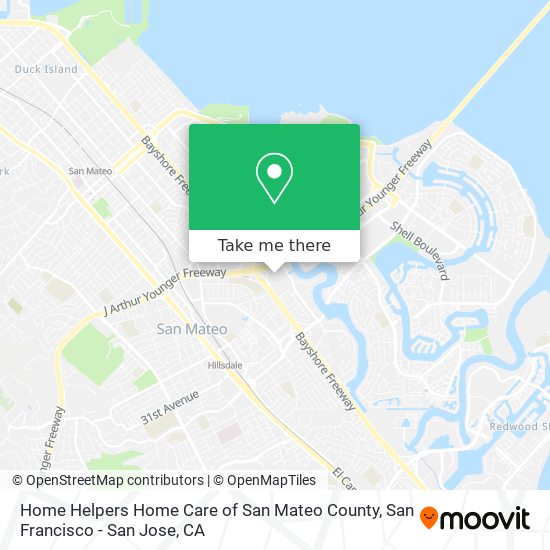 Mapa de Home Helpers Home Care of San Mateo County