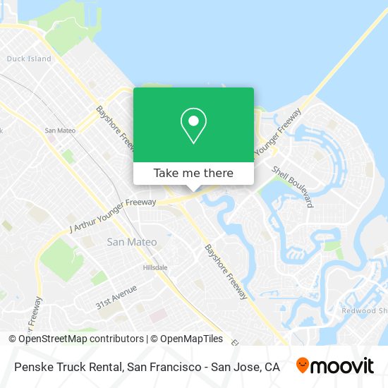 Mapa de Penske Truck Rental