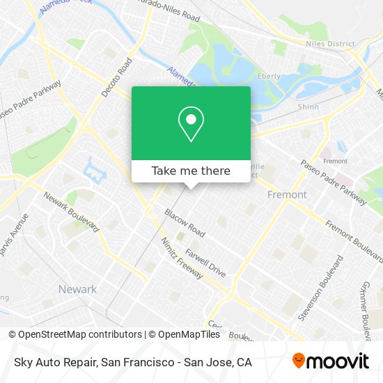 Mapa de Sky Auto Repair