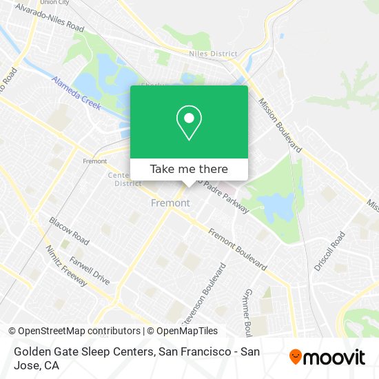 Mapa de Golden Gate Sleep Centers