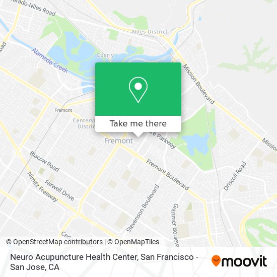 Mapa de Neuro Acupuncture Health Center