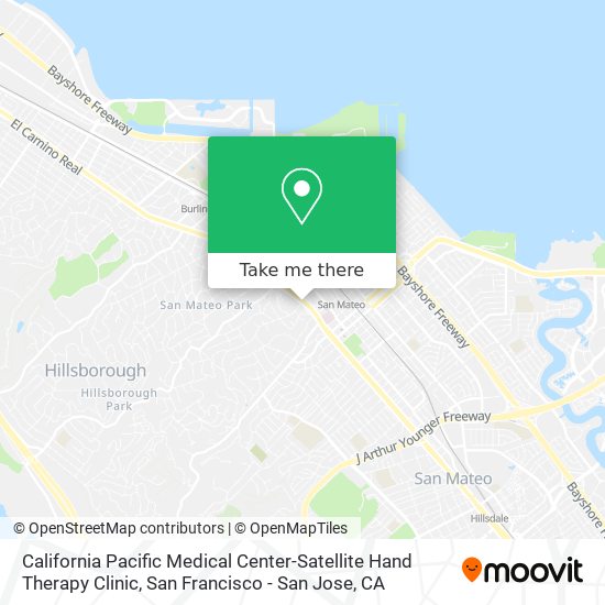 Mapa de California Pacific Medical Center-Satellite Hand Therapy Clinic