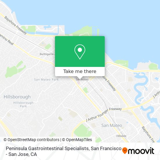 Peninsula Gastrointestinal Specialists map