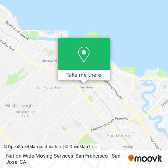 Nation Wide Moving Services map