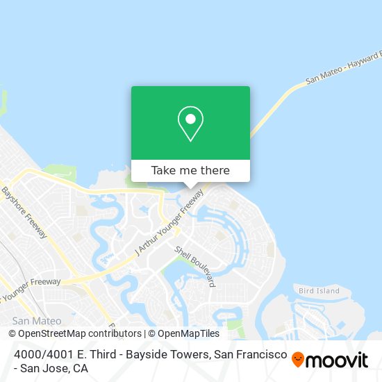 Mapa de 4000 / 4001 E. Third - Bayside Towers