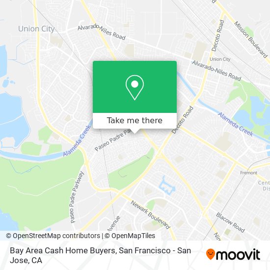 Bay Area Cash Home Buyers map