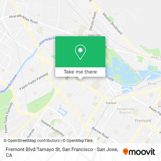 Mapa de Fremont Blvd:Tamayo St