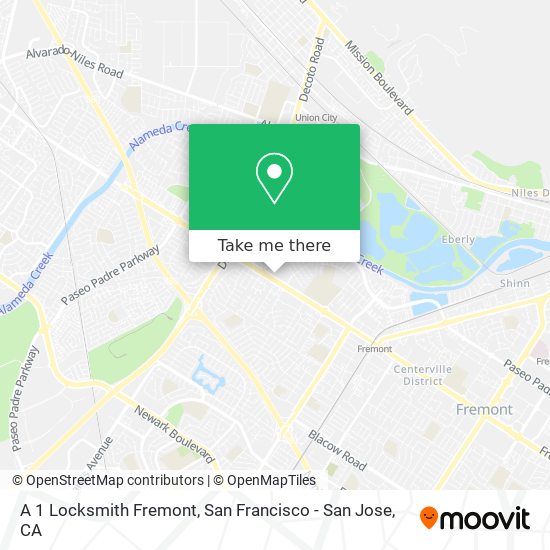 Mapa de A 1 Locksmith Fremont