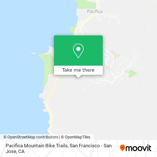 Mapa de Pacifica Mountain Bike Trails