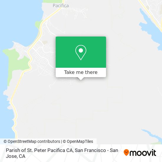 Parish of St. Peter Pacifica CA map