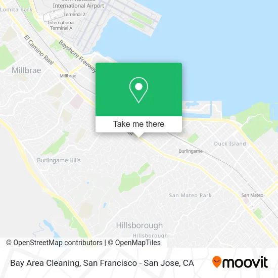 Bay Area Cleaning map