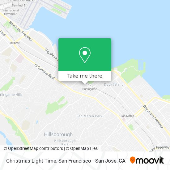 Christmas Light Time map