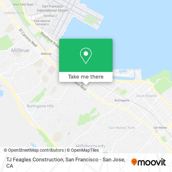 TJ Feagles Construction map