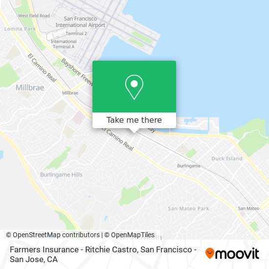 Farmers Insurance - Ritchie Castro map