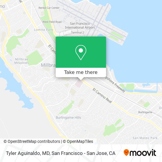 Tyler Aguinaldo, MD map