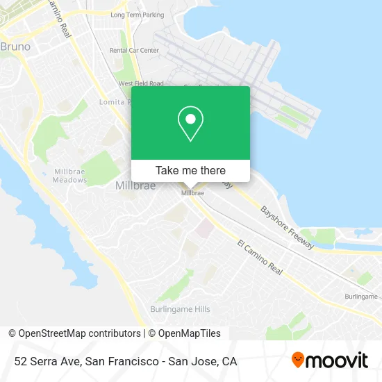 52 Serra Ave map