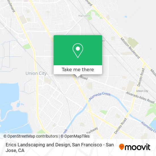 Erics Landscaping and Design map