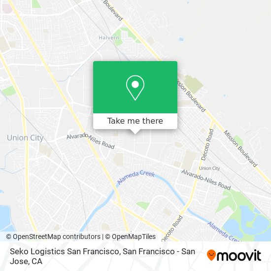 Seko Logistics San Francisco map