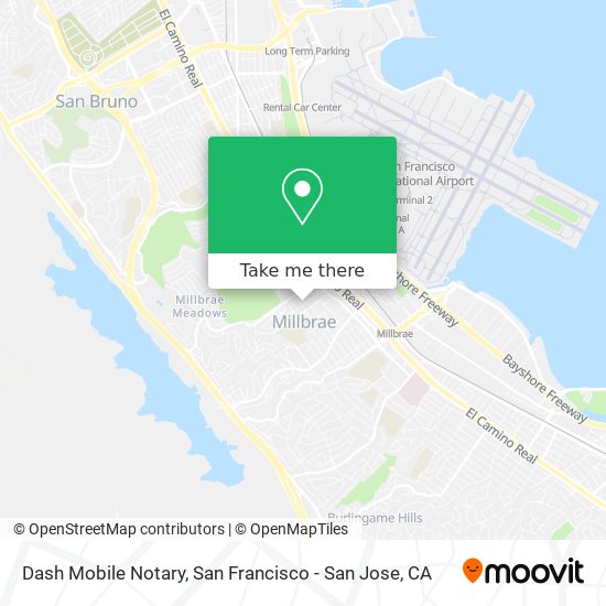 Mapa de Dash Mobile Notary