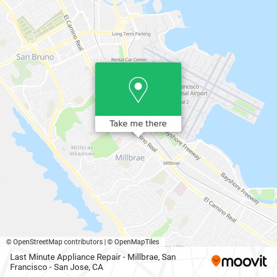 Last Minute Appliance Repair - Millbrae map