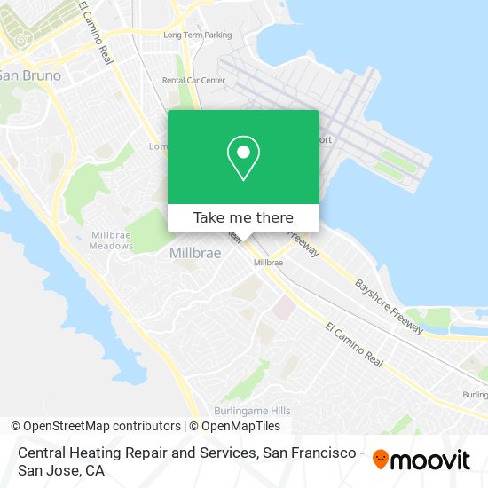 Mapa de Central Heating Repair and Services