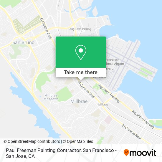Paul Freeman Painting Contractor map