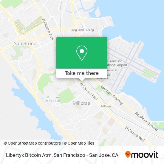 Mapa de Libertyx Bitcoin Atm