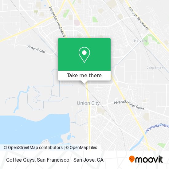 Coffee Guys map