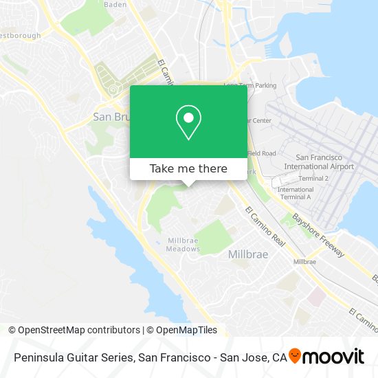 Peninsula Guitar Series map