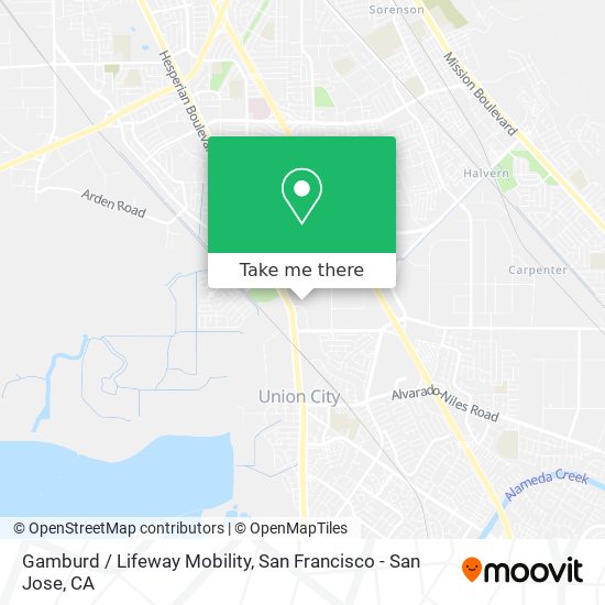 Gamburd / Lifeway Mobility map