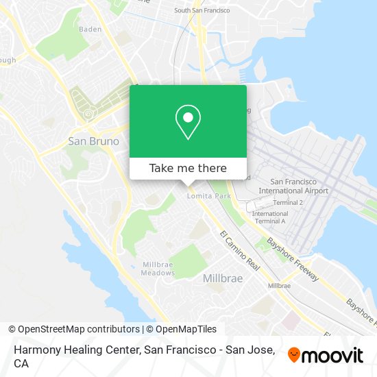 Harmony Healing Center map